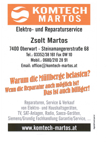 Servide und Reparaturen